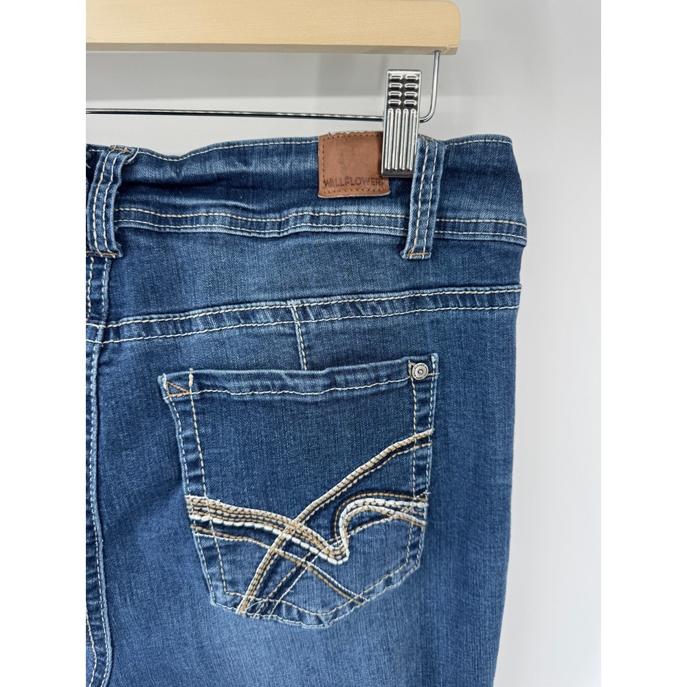 WallFlower Luscious‎ Curvy Bootcut Jeans Medium Wash Blue Denim 16 Plus Long - Picture 4 of 6